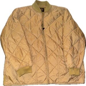 Men's Quilted Bomber Jacket - Tan